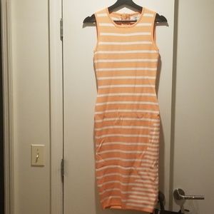 John + Jenn Gia Striped Pattern Dress